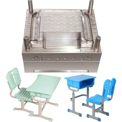 China School Desks and Chairs Injection Mould - Single Cavity Table and Chair Mold
