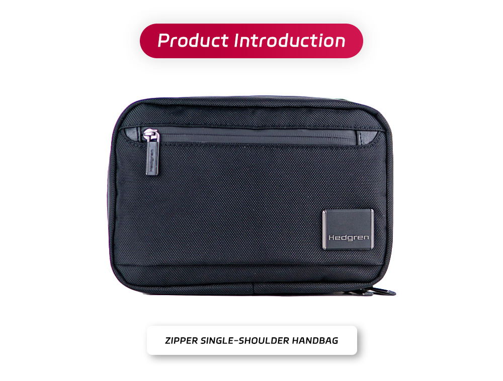 60-Zipper Single-Shoulder Handbag-x