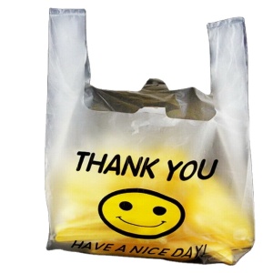 Hdpe Large Custom Logo Plastic Shopping Bags With Handle