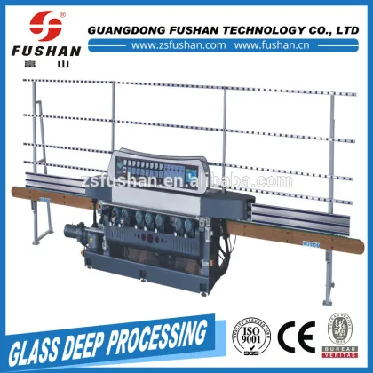 Fushan 8 Spindles PLC Control Flat Glass Bevelling Grinding Machine