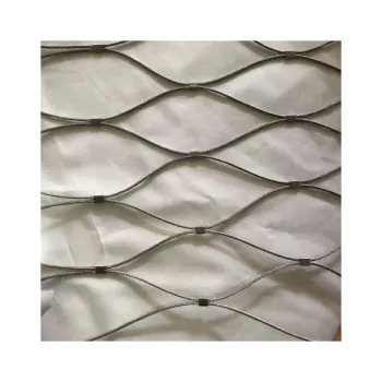 SS 304 316 Flexible Cable Mesh for Balustrades, Zoos, Birds, and Stairs