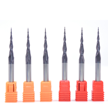 JACA-MDF Working 4 Flutes Square Taper Endmill Bits for Wood Processing: CNC Router Cutters with Flat Bottom Taper Shape