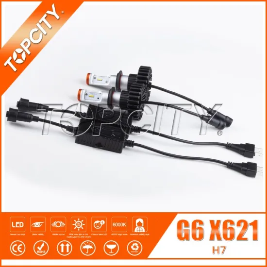 Brightness 8PCS ZES LEDS EMC 4800LM 80W CAR HEADLIGHT BULBS H7 For Mazda Volkswagen