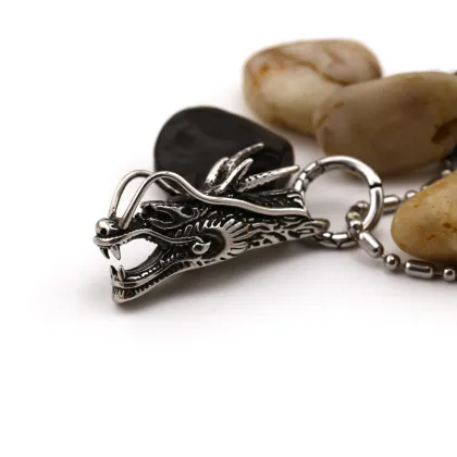 Casting dragon pendant in sliver for men