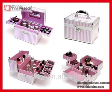 Professional Makeup Case Eye Lash Nail Polish Organizer Case Carrying Case