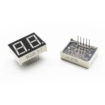 Double Seven Segment Common Anode Yellow LED Tube