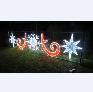 Commercial Christmas LED Skyline Decorations for Xmas Street Lights
