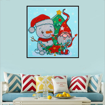 Cartoon Papai Noel 5D pintura de diamante pintura decorativa