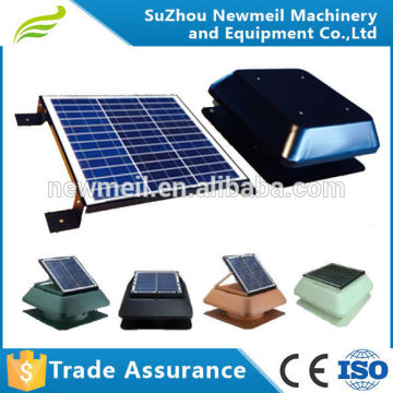SuperAir-R/S high CFM value solar power electric roof ventilation fan 25w 14inch