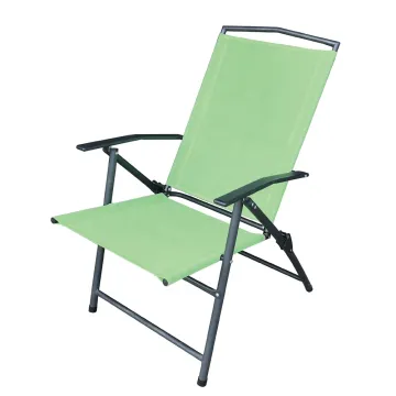 Portable Steel Folding Arm Chairs for Patio, Outdoor Picnic, and Camping