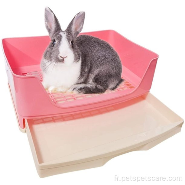 Grand lapin Litter Box Trainer Potty Corner Toilet