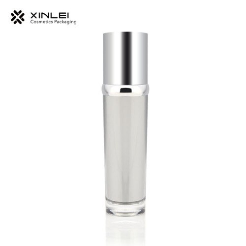 120ml new design cylindrical acrylic cosmetic bottle