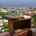 Corten Metal Charcoal Barbecue Grill