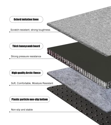 Foldable Indoor Pet House with Cat Scratch Board, Ball, and Cube Design for Cats