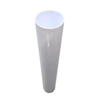 150 mm bílá plastová akrylová trubice