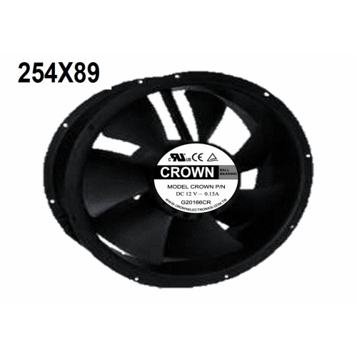 25.4x8.9 Ventilador de DC del servidor A9