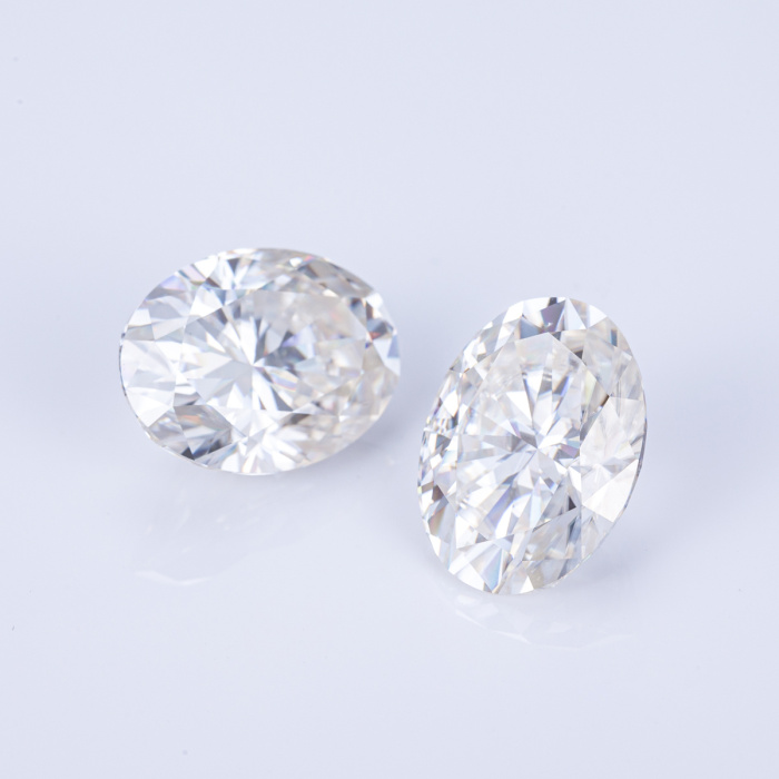 เพชร Moissanite เจียระไนทรงรีขนาด 12x16 มม