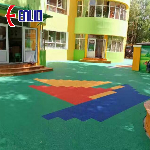 PP interlocking tiles Children Playground flooring