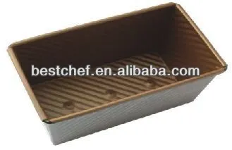 alu PTFE coated Non-stick loaf pan toast box toast pan
