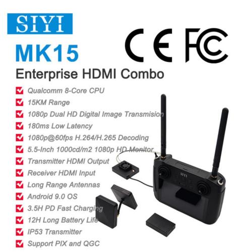 MK15 HDMI Combo Denetleyici Ekranı FPV Android İşletim Sistemi