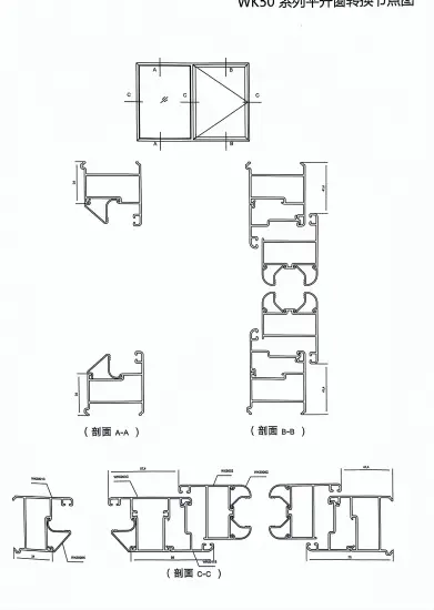 Aluminium window and door profile