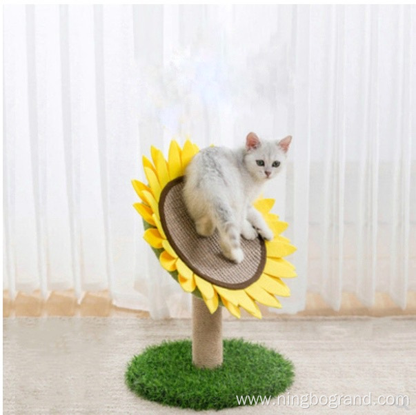 Sunflower Scratching Post for Indoor Cat