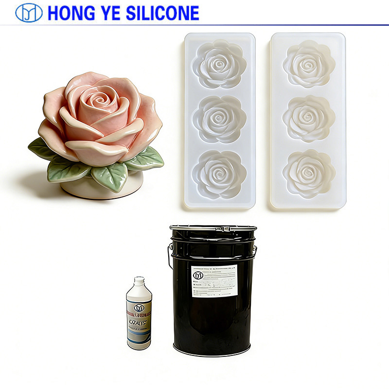 Condensation curing silicone mold rubber