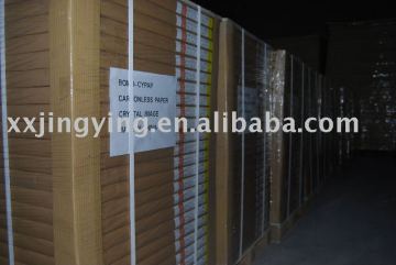 Prompt delivey time,15tons FCL white or color self-copy paper,55gsm,blue image