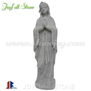 Marble mary garden statue