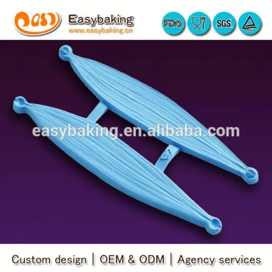 Wholesale custom large long linear leaf cake decorating molds cake fondant silicone mold