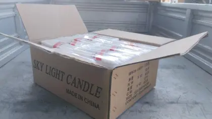 Long white household candles for Madagascar