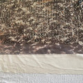 Fancy 3mm Stripe Printed Sequin Spangle pada Freat Mesh Fabric