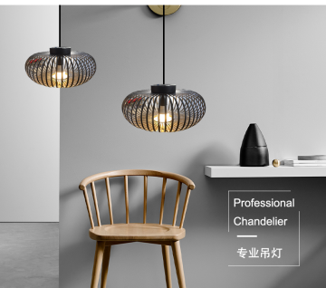 Vintage Industrial Metal Cage Mini Pendant Light for Home Chandelier