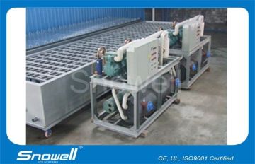 8t/d Commercial Block Ice Machines For Keeping Seafood Fresh With Cold Chain