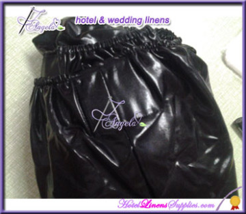 dia-150cm black metallic spandex round table covers in wedding and party decorations