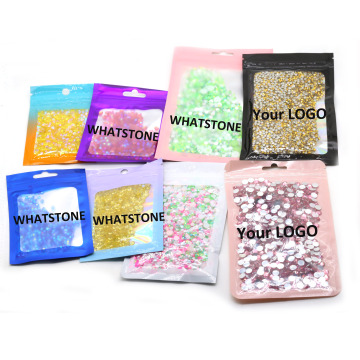 Customizable WHATSTONE Logo Resin Rhinestone ABS Half Pearl Package