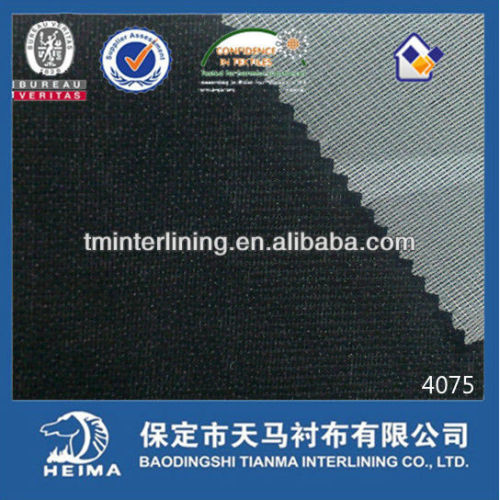 knitted fusing interlining linings 4075 for jackets