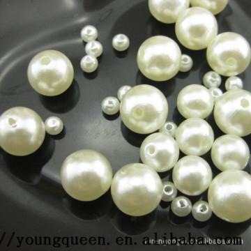 Factory Direct DIY accessories ABS imitation pearl beads with two holes sub 10mm 8MM 6MM 4MM Specifications