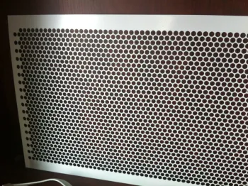 Galvanized / Pvc Decorative Steel Metal Sheets With 0.1mm Round Hole