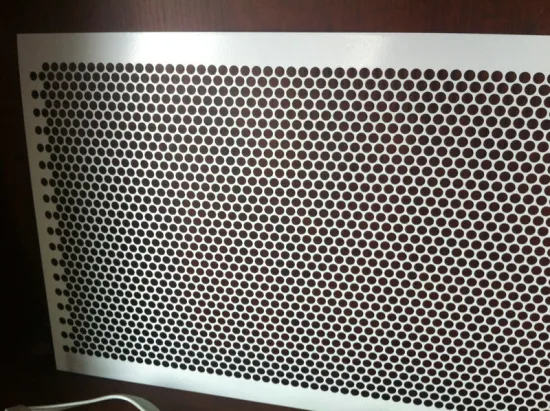 Galvanized / Pvc Decorative Steel Metal Sheets With 0.1mm Round Hole