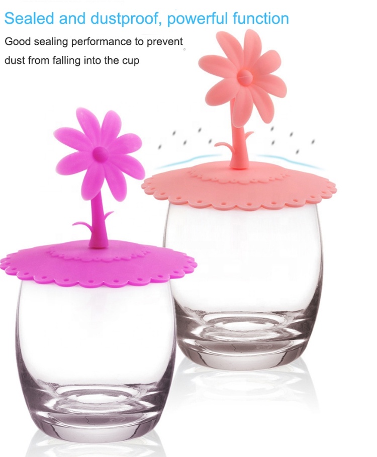 Anti-dust Silicone Reusable Cup Lid