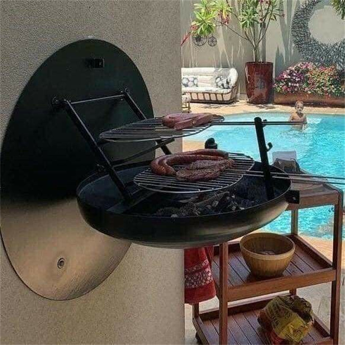 Outdoor Corten Steel Rust BBQ