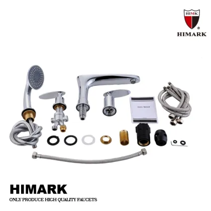 HIMARK High Quality Gruppo Bordo Vasca 5 Fori with Handles