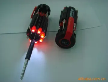 8 in 1 portable mini screwdriver with LED light