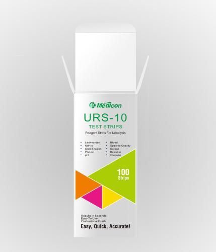 URS-10T मेडिकल प्रोफेशनल के लिए मूत्र परीक्षण स्ट्रिप्स