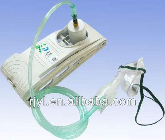 Foot operated nebulizer with face mask