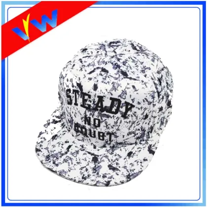 5 Panels All Covered Snapback Cap