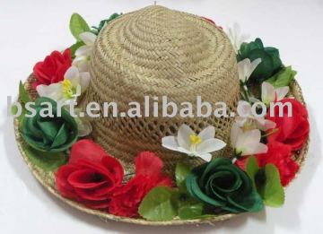 Fashion high quality women's 100% straw hat