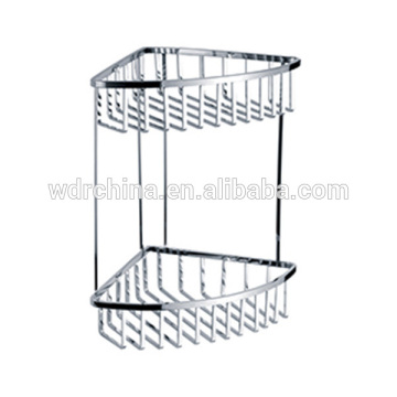 Useful SUS 304 square soap hotel double-deck corner bathroom shower corner shelf