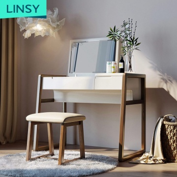 鏡付きのLinsy Makeupドレッサー - 競争力のある価格のドレッシングテーブル椅子付きの虚栄心